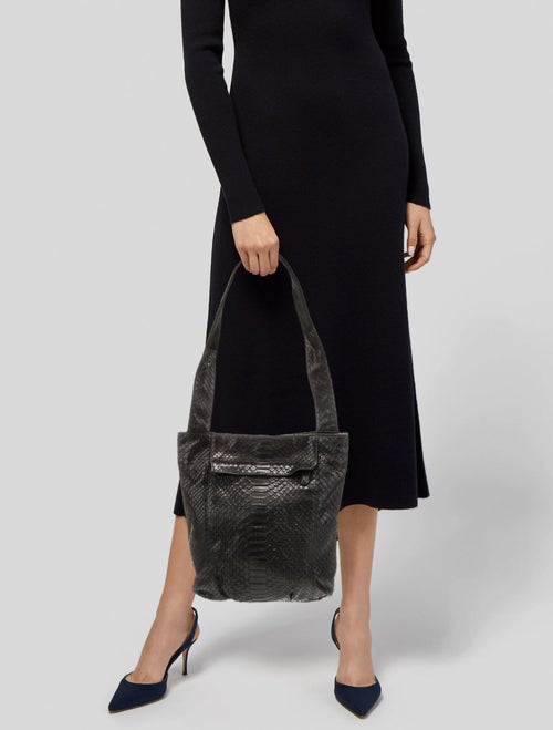 Carlos Falchi Python Shoulder Bag