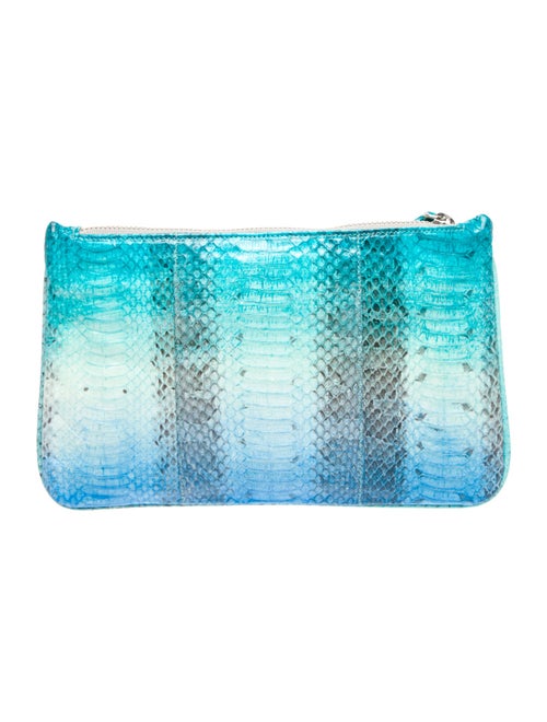 Carlos Falchi Embossed Leather Clutch