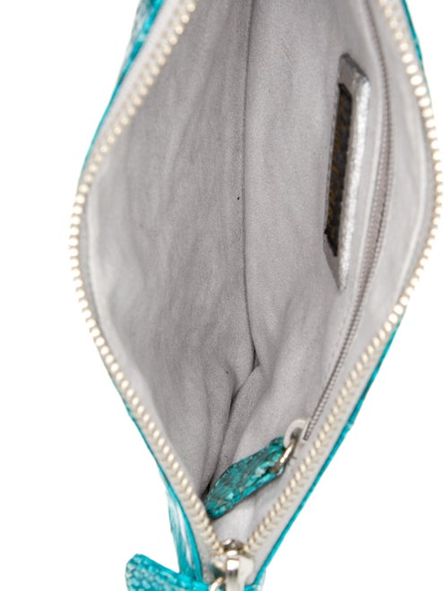 Carlos Falchi Embossed Leather Clutch