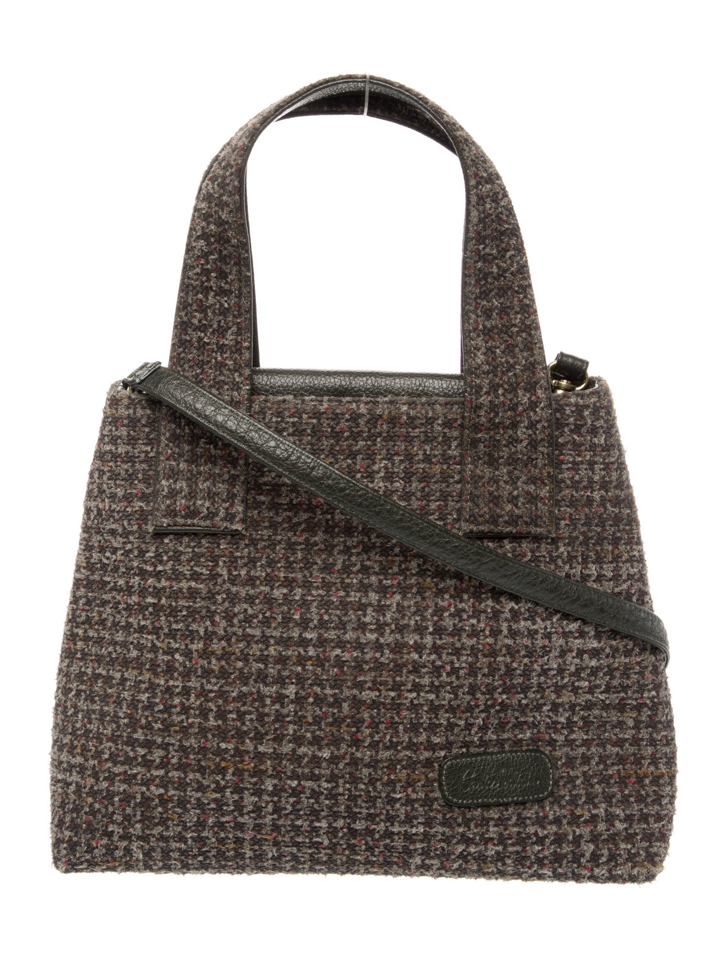 Carlos Falchi Leather Top Handle Bag