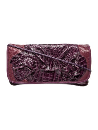 Carlos Falchi Leather Clutch