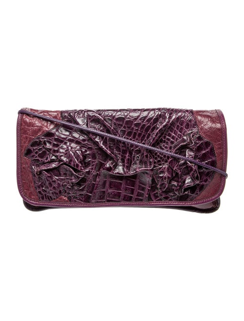 Carlos Falchi Leather Clutch