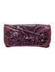 Carlos Falchi Leather Clutch