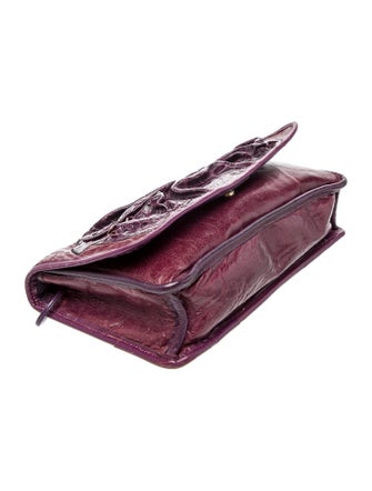 Carlos Falchi Leather Clutch