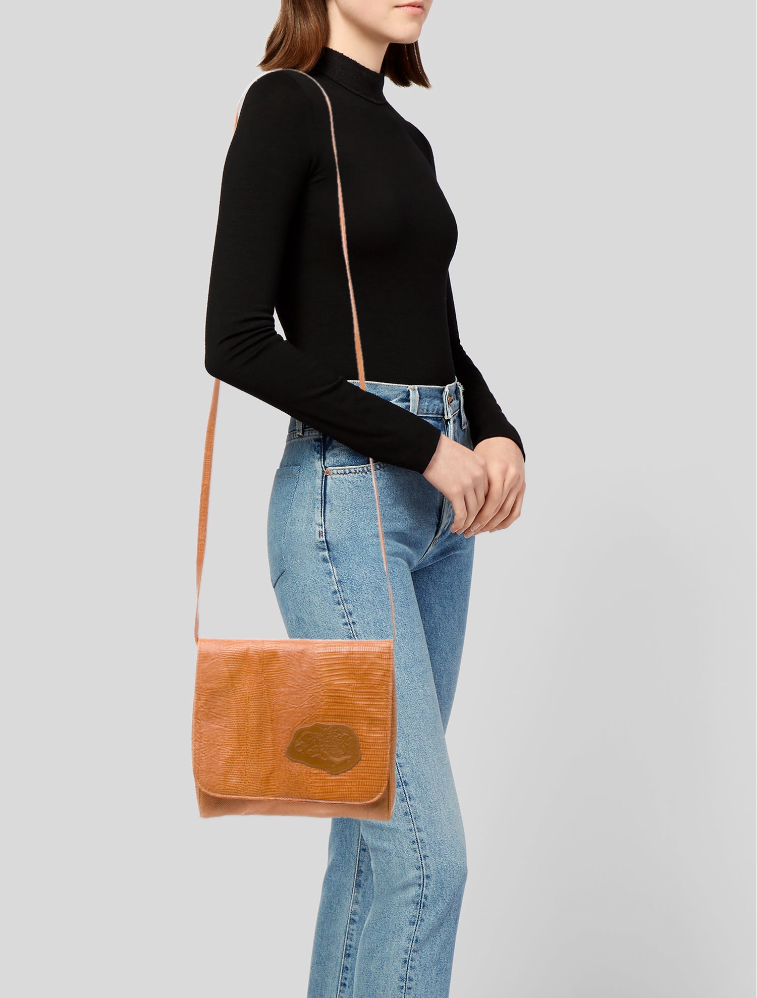 Carlos Falchi Leather Crossbody Bag