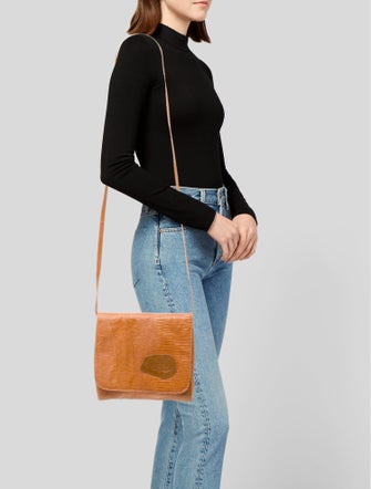 Carlos Falchi Leather Crossbody Bag