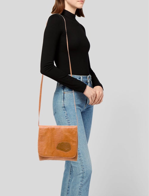 Carlos Falchi Leather Crossbody Bag