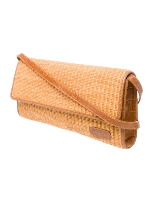 Carlos Falchi Raffia Crossbody Bag