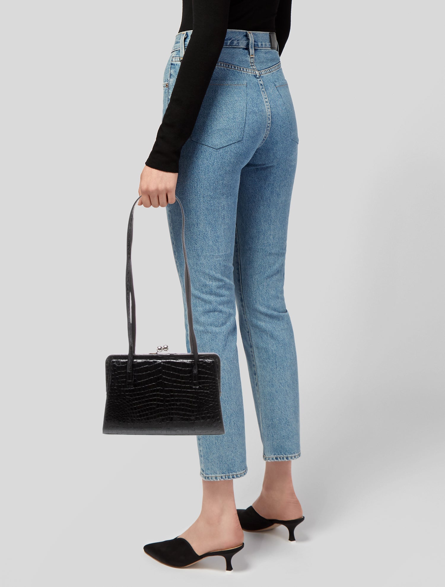 Carlos Falchi Leather Shoulder Bag