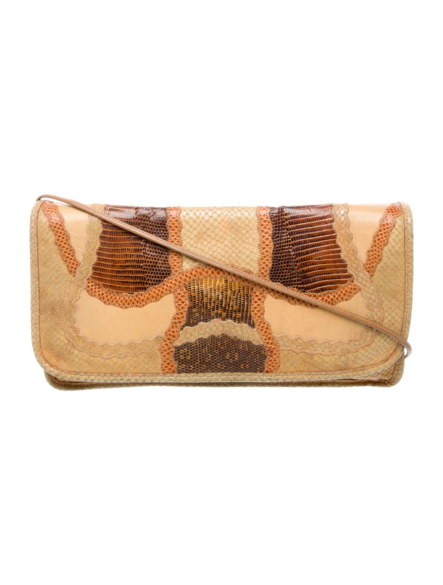 Carlos Falchi Leather Clutch
