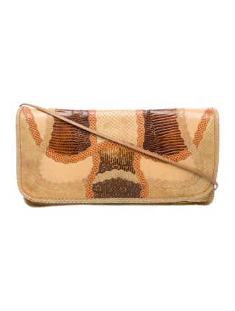 Carlos Falchi Leather Clutch