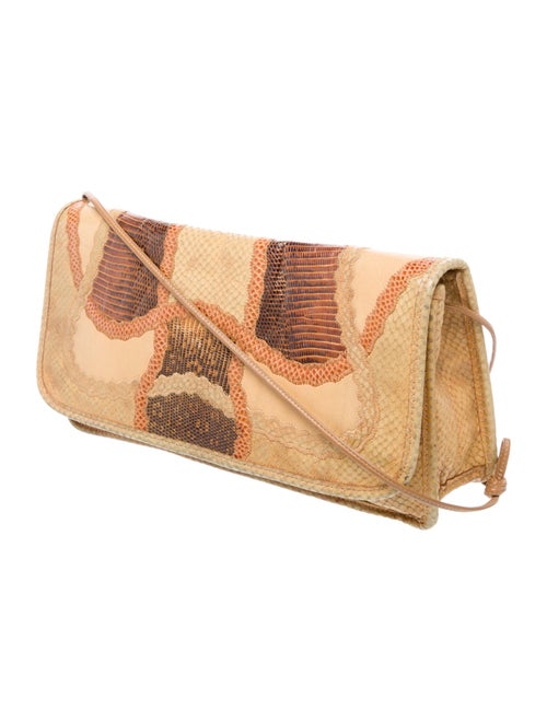 Carlos Falchi Leather Clutch