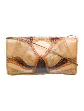 Carlos Falchi Leather Clutch