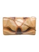 Carlos Falchi Leather Clutch