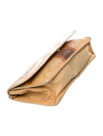 Carlos Falchi Leather Clutch