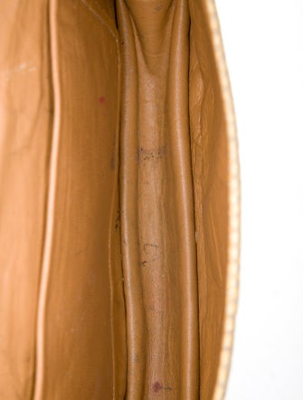 Carlos Falchi Leather Clutch