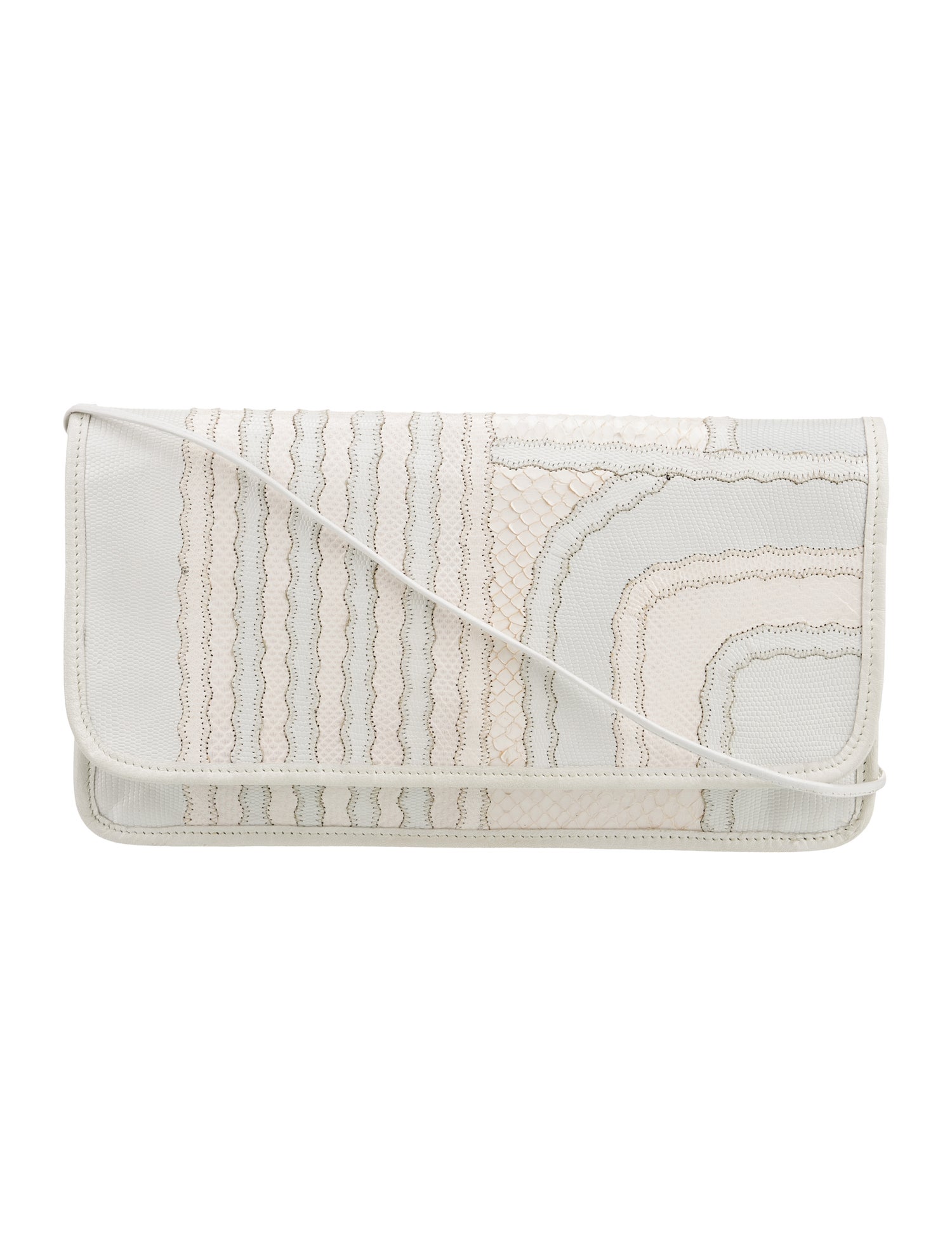 Carlos Falchi Snakeskin Clutch