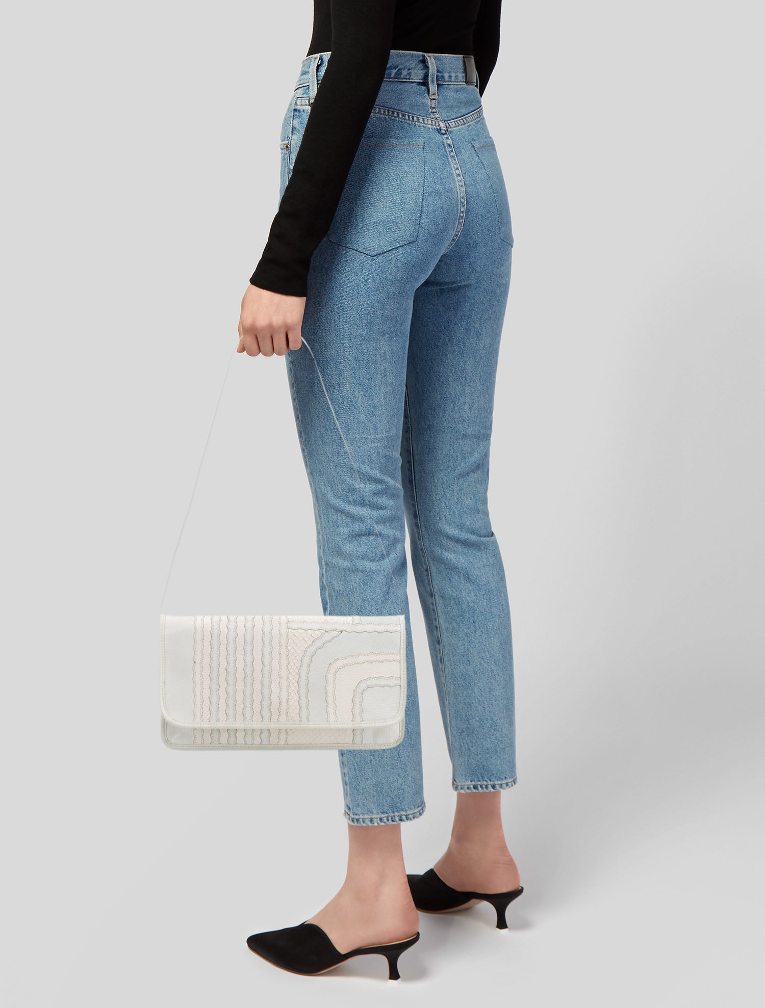 Carlos Falchi Snakeskin Clutch