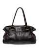 Carlos Falchi Embossed Leather Shoulder Bag