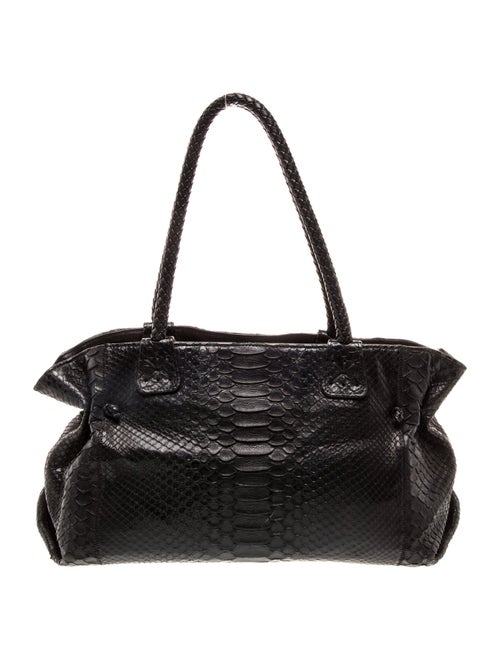 Carlos Falchi Embossed Leather Shoulder Bag