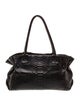Carlos Falchi Embossed Leather Shoulder Bag