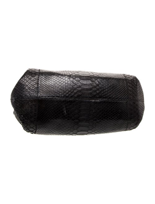 Carlos Falchi Embossed Leather Shoulder Bag