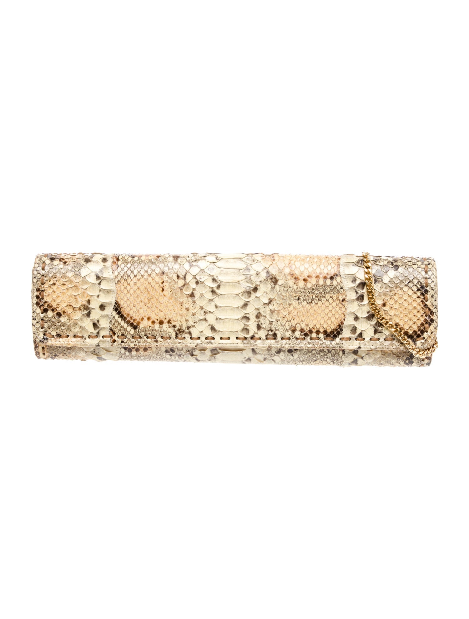 Carlos Falchi Snakeskin Clutch