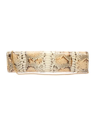 Carlos Falchi Snakeskin Clutch