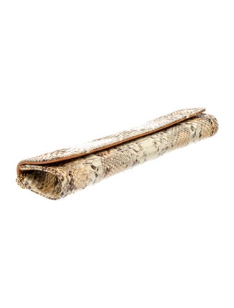 Carlos Falchi Snakeskin Clutch
