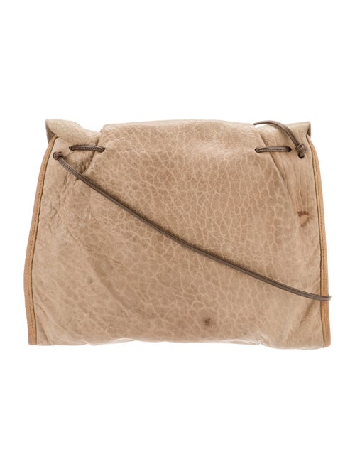 Carlos Falchi Leather Bucket Bag