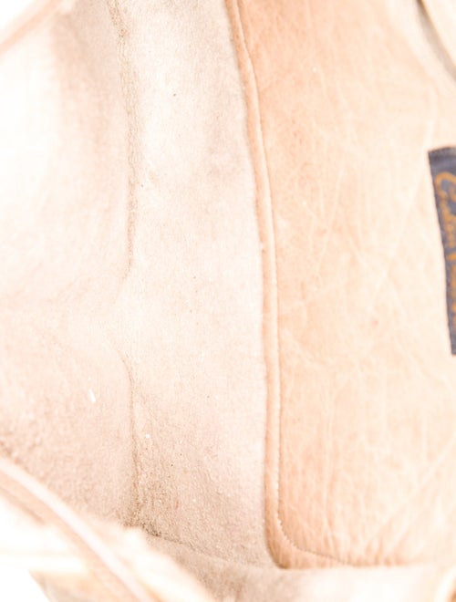 Carlos Falchi Leather Bucket Bag