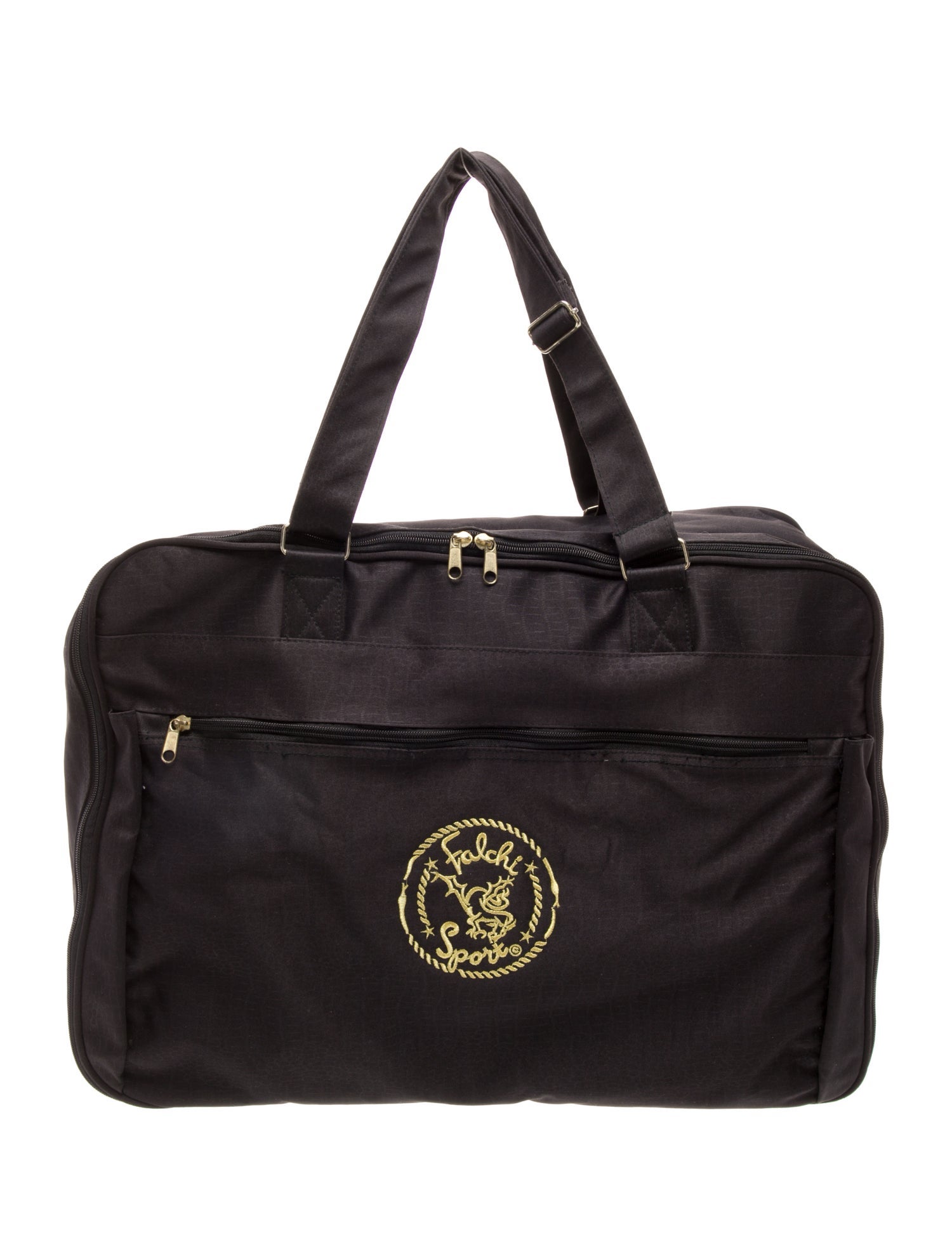 Carlos Falchi Nylon Weekender Bag