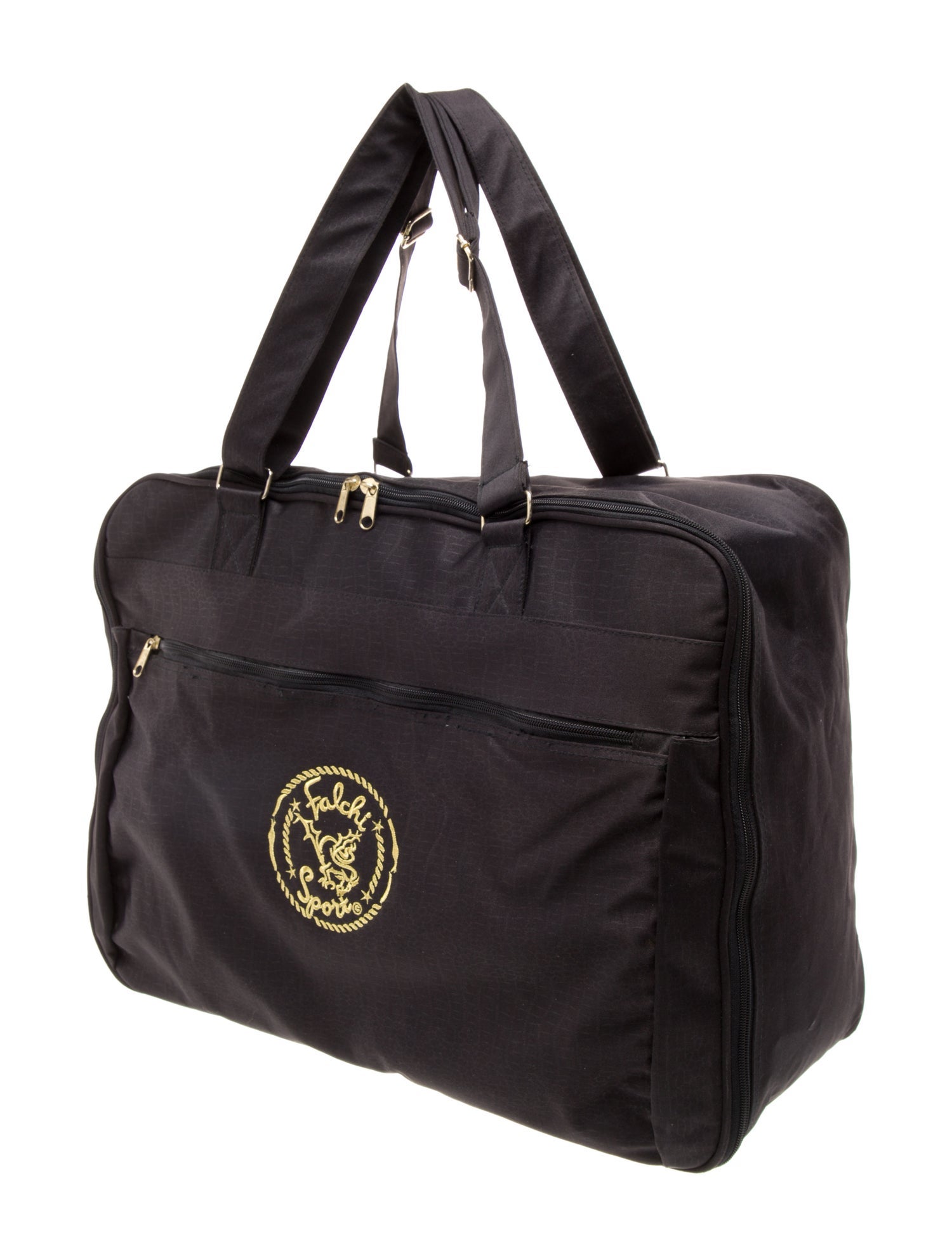 Carlos Falchi Nylon Weekender Bag