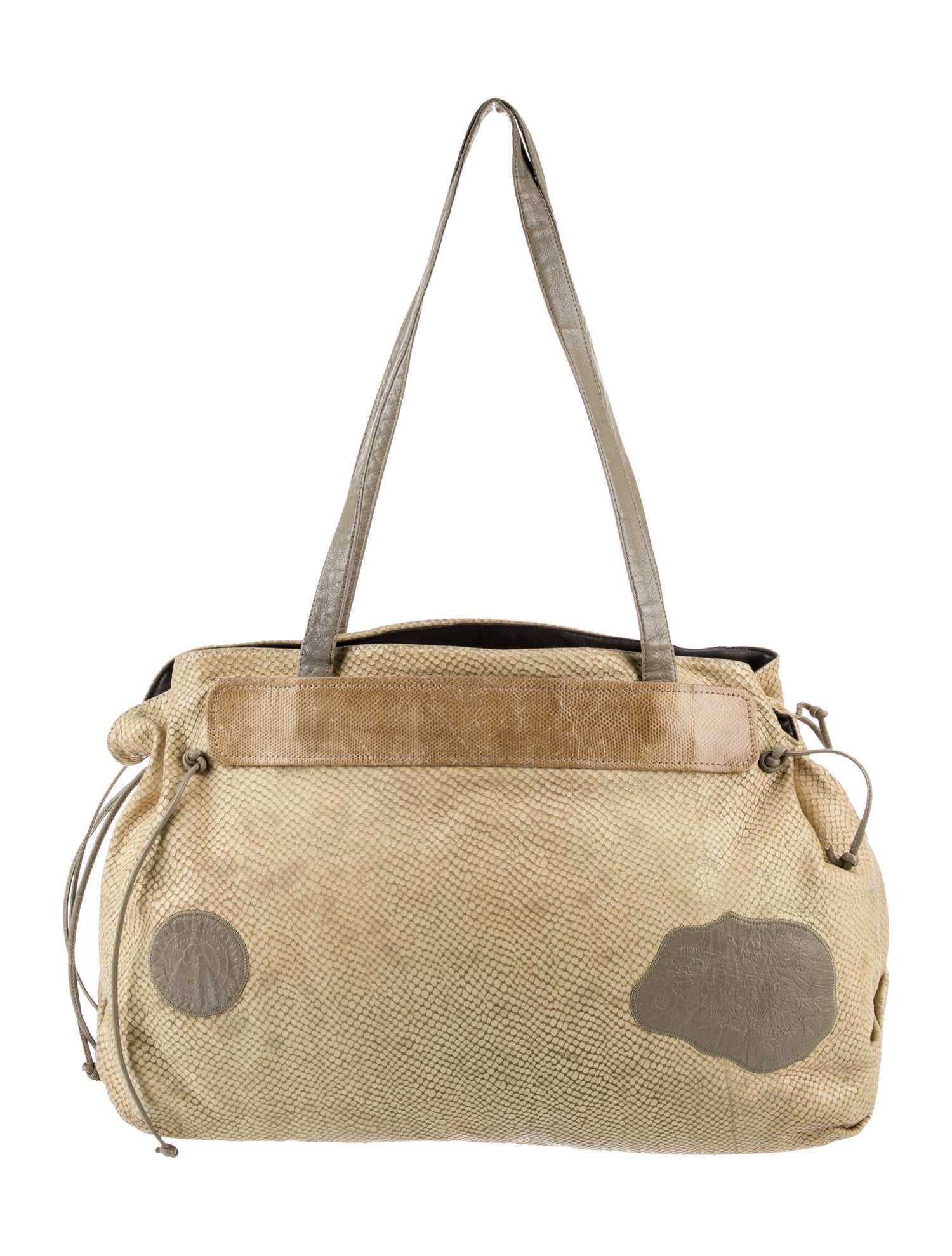 Carlos Falchi Leather Shoulder Bag