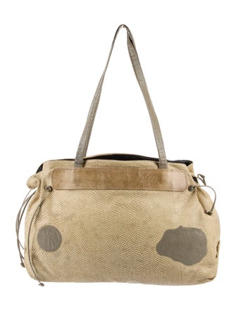 Carlos Falchi Leather Shoulder Bag