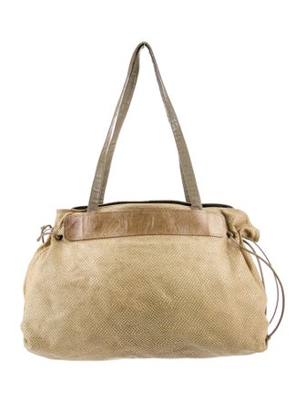 Carlos Falchi Leather Shoulder Bag