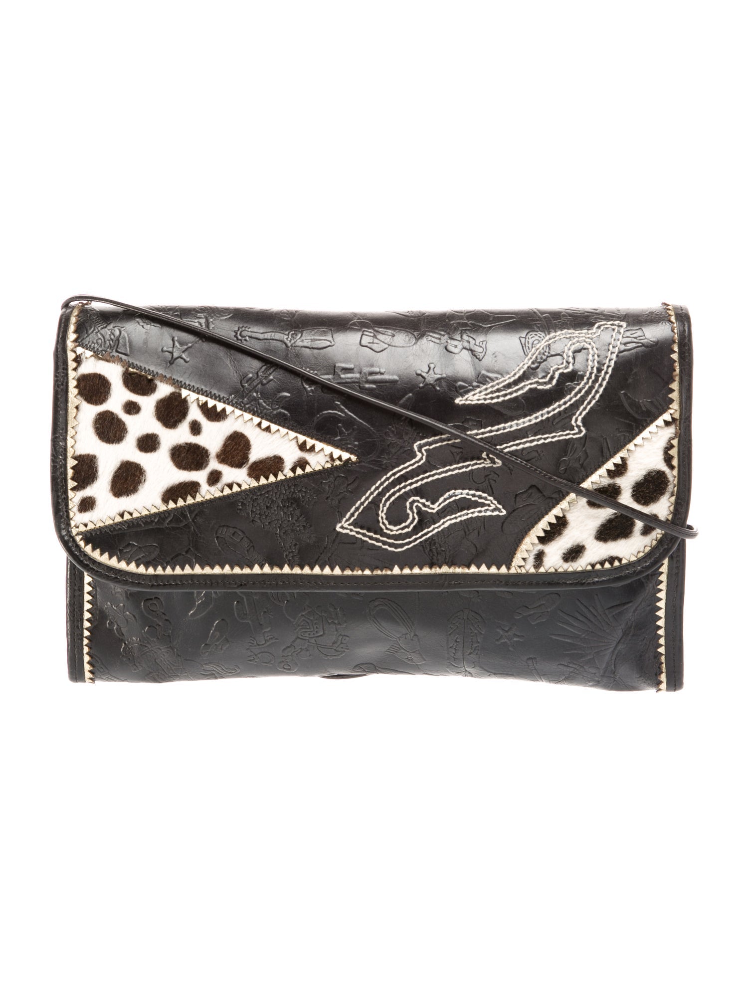 Carlos Falchi Leather Crossbody Bag