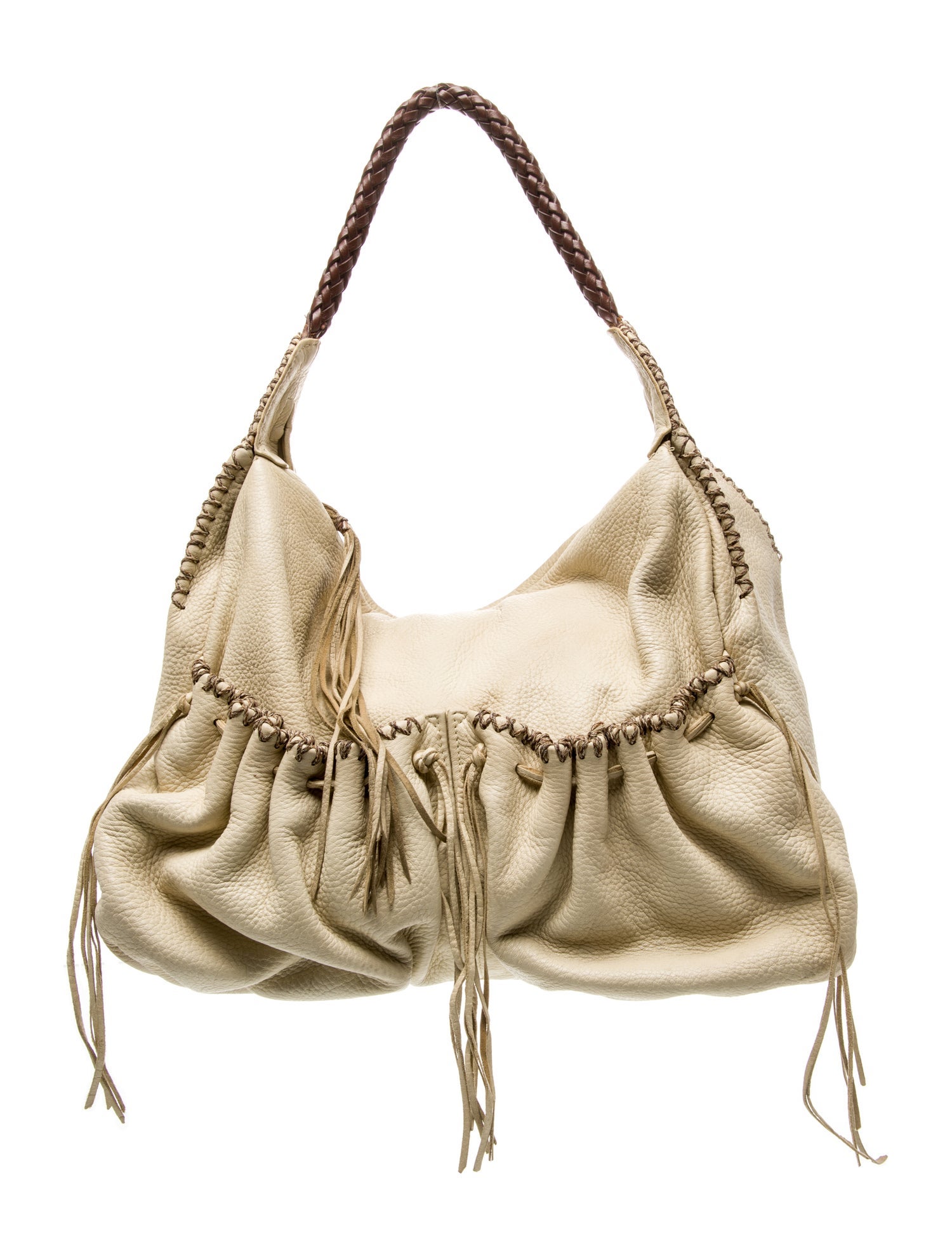 Carlos Falchi Leather Hobo