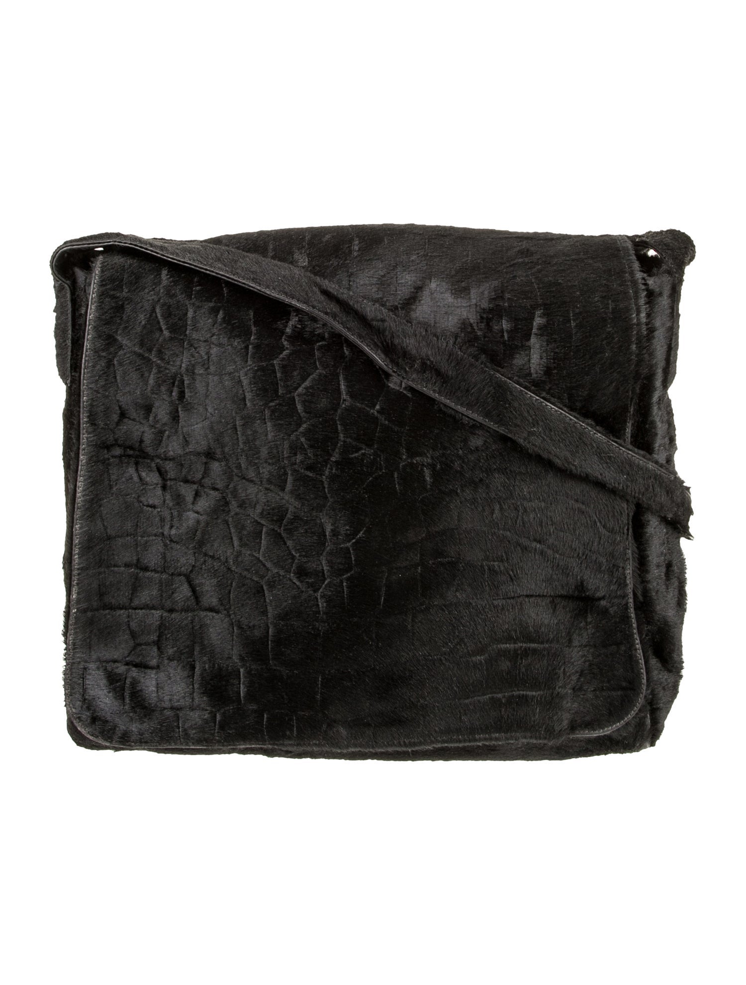 Carlos Falchi Ponyhair Messenger Bag Vintage