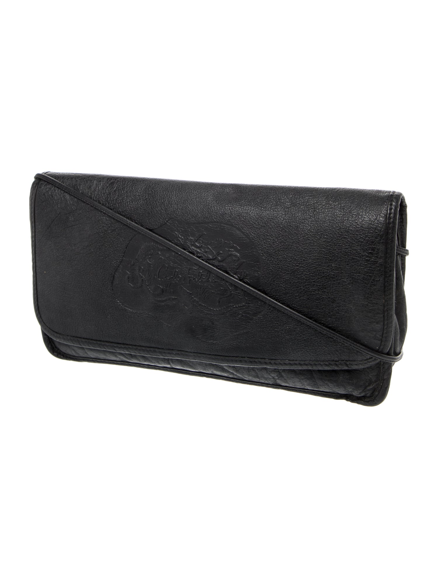 Carlos Falchi Leather Clutch