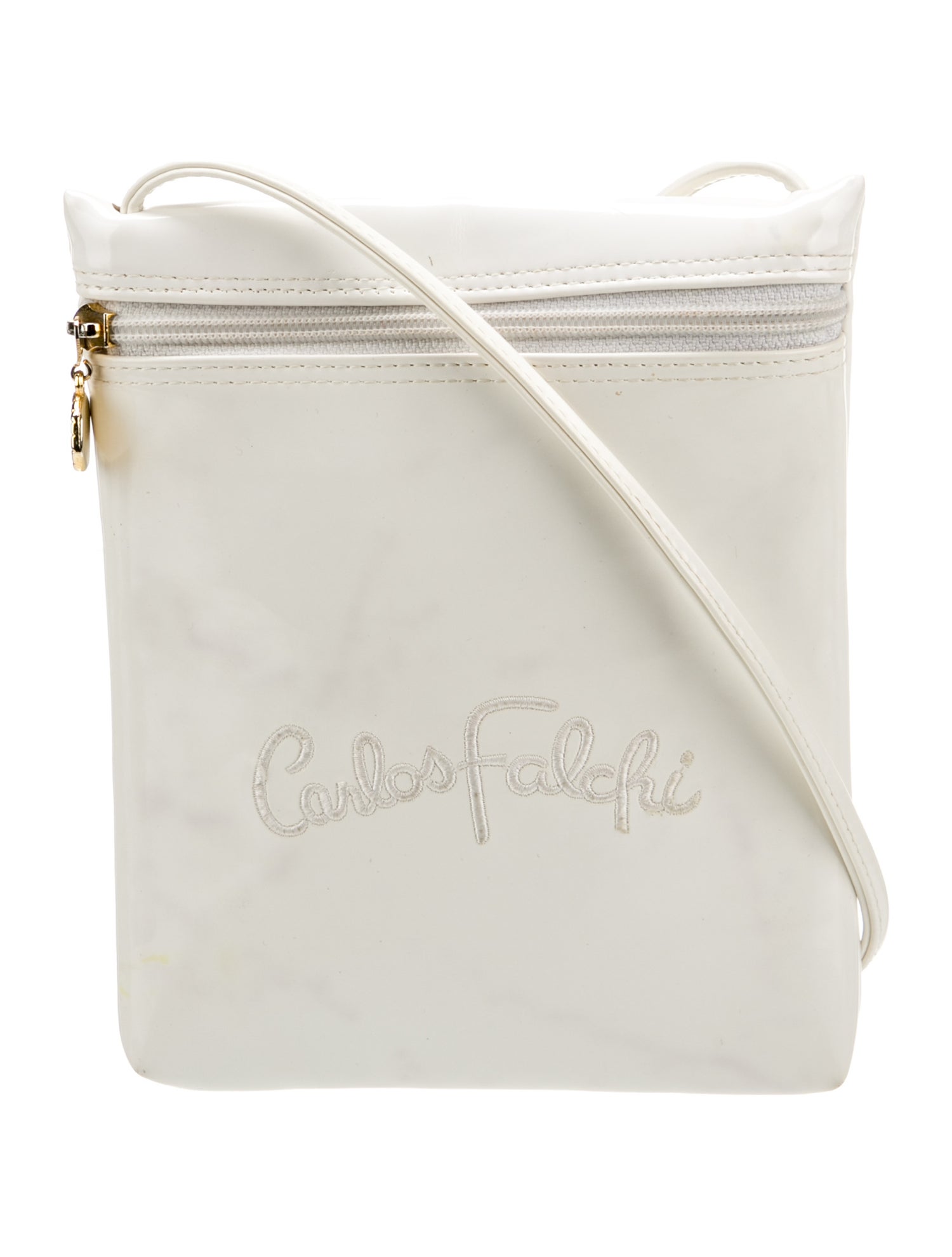 Carlos Falchi Patent Leather Crossbody Bag