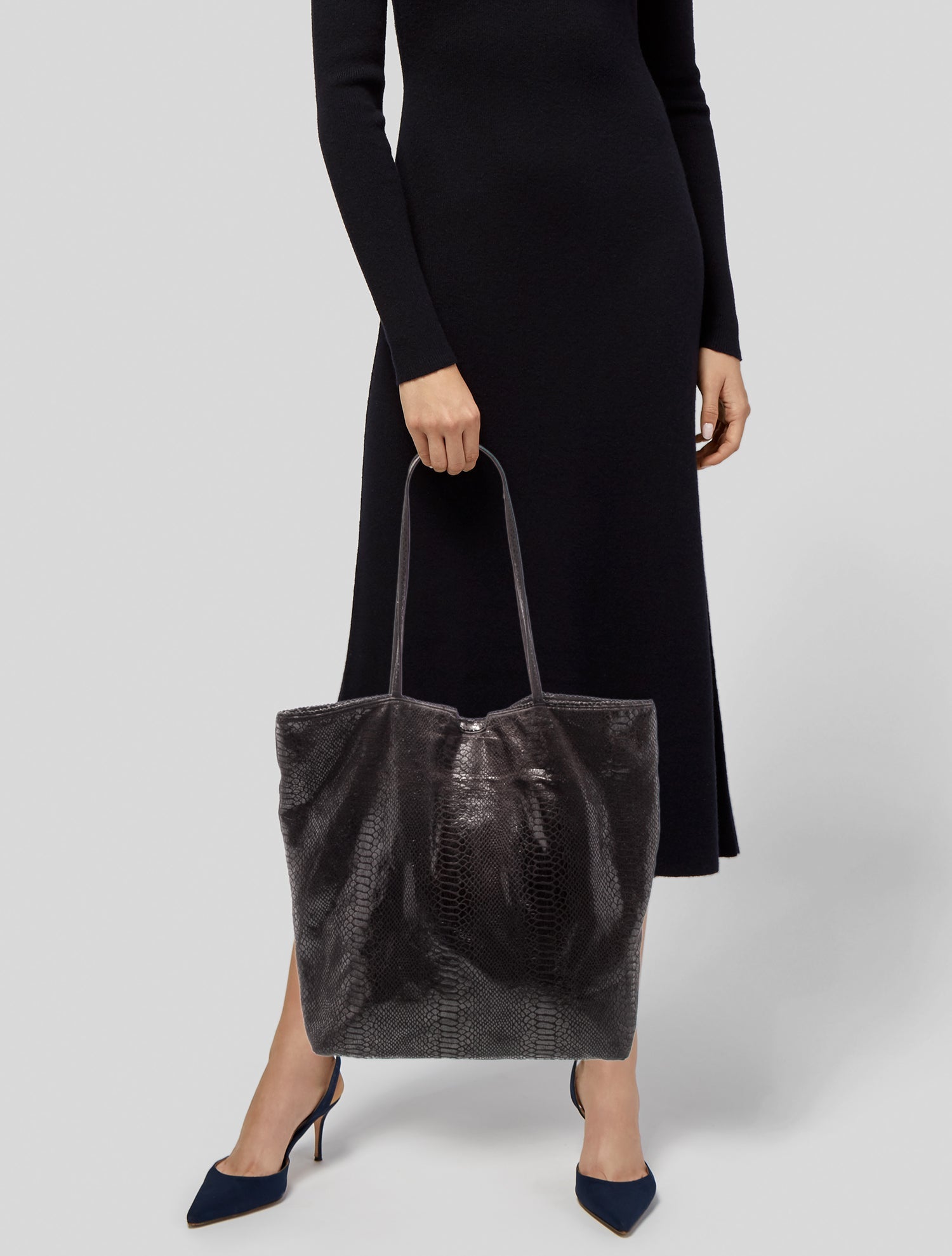 Carlos Falchi Suede Tote