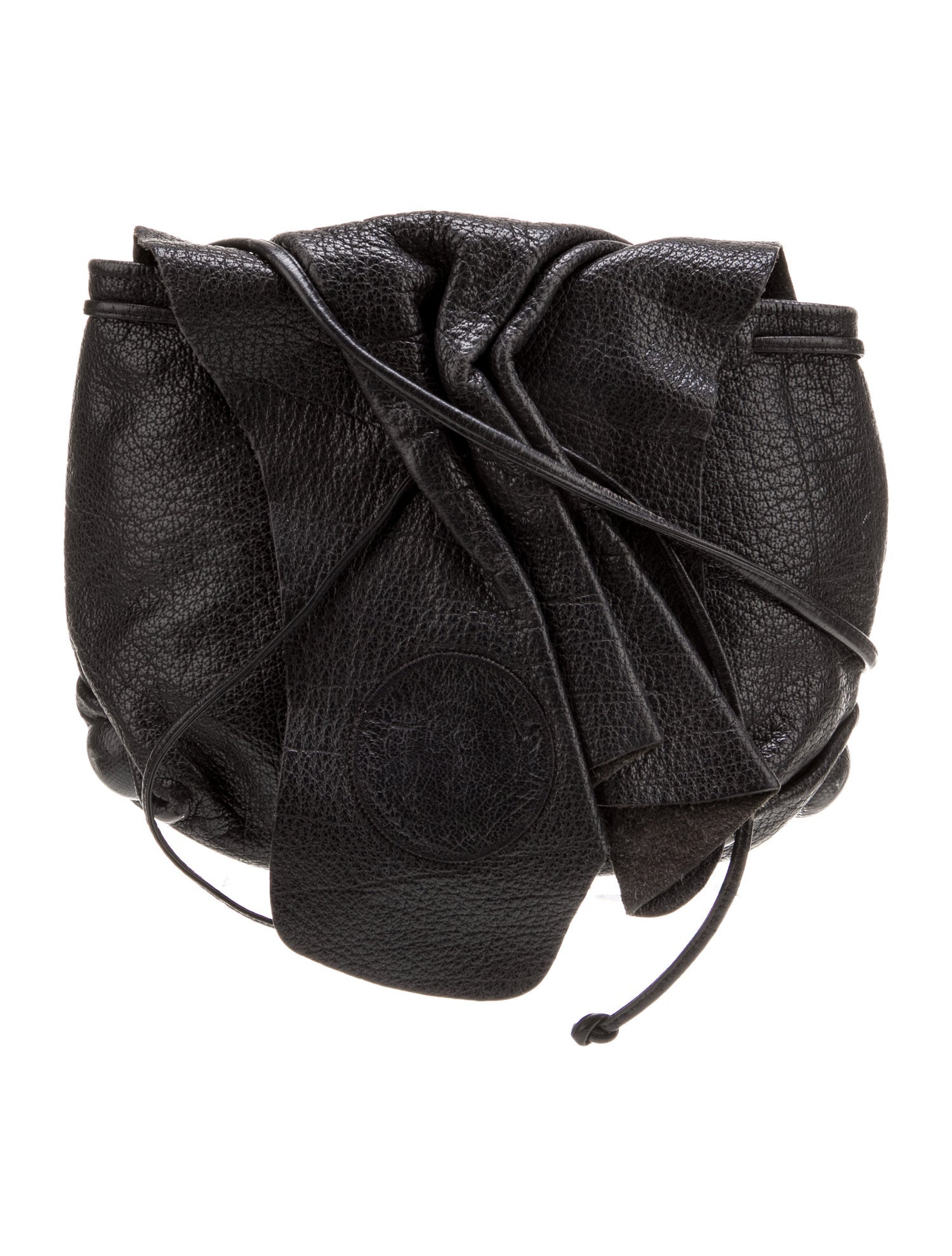 Carlos Falchi Leather Bucket Bag