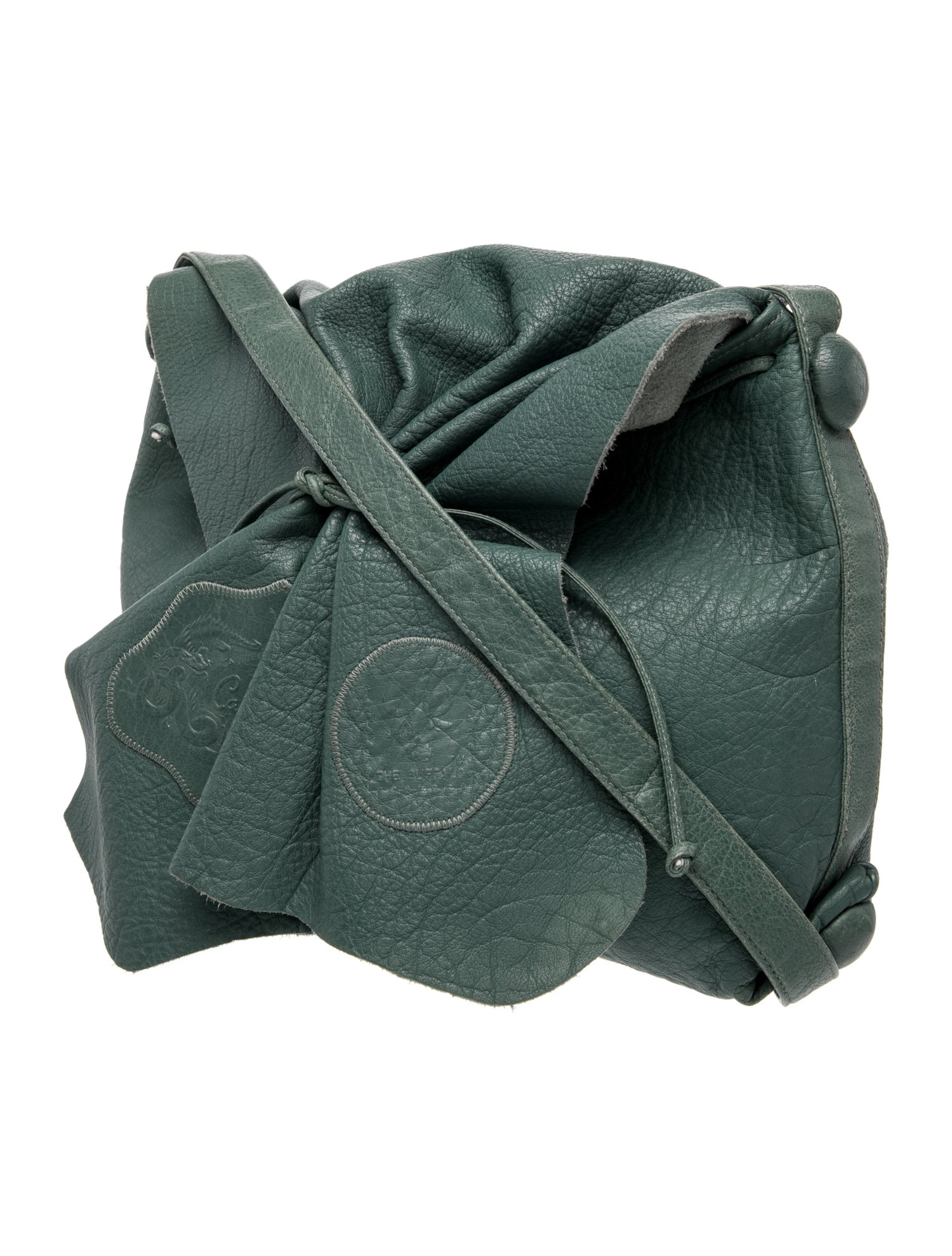 Carlos Falchi Leather Bucket Bag