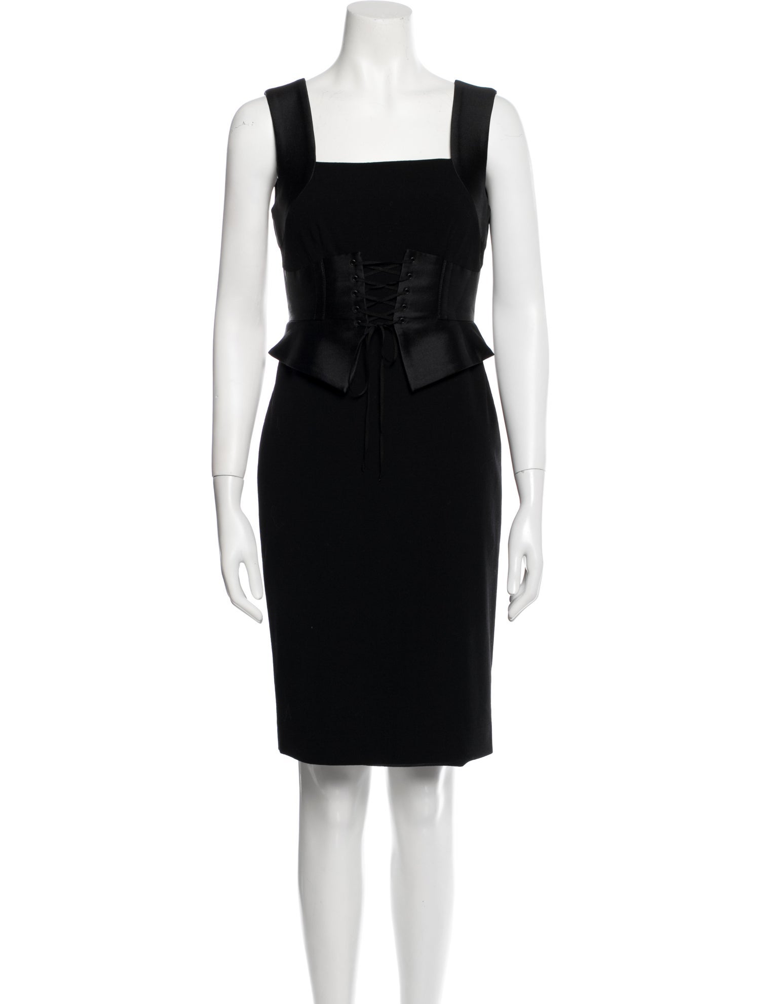 Charles Chang-Lima Wool Knee-Length Dress