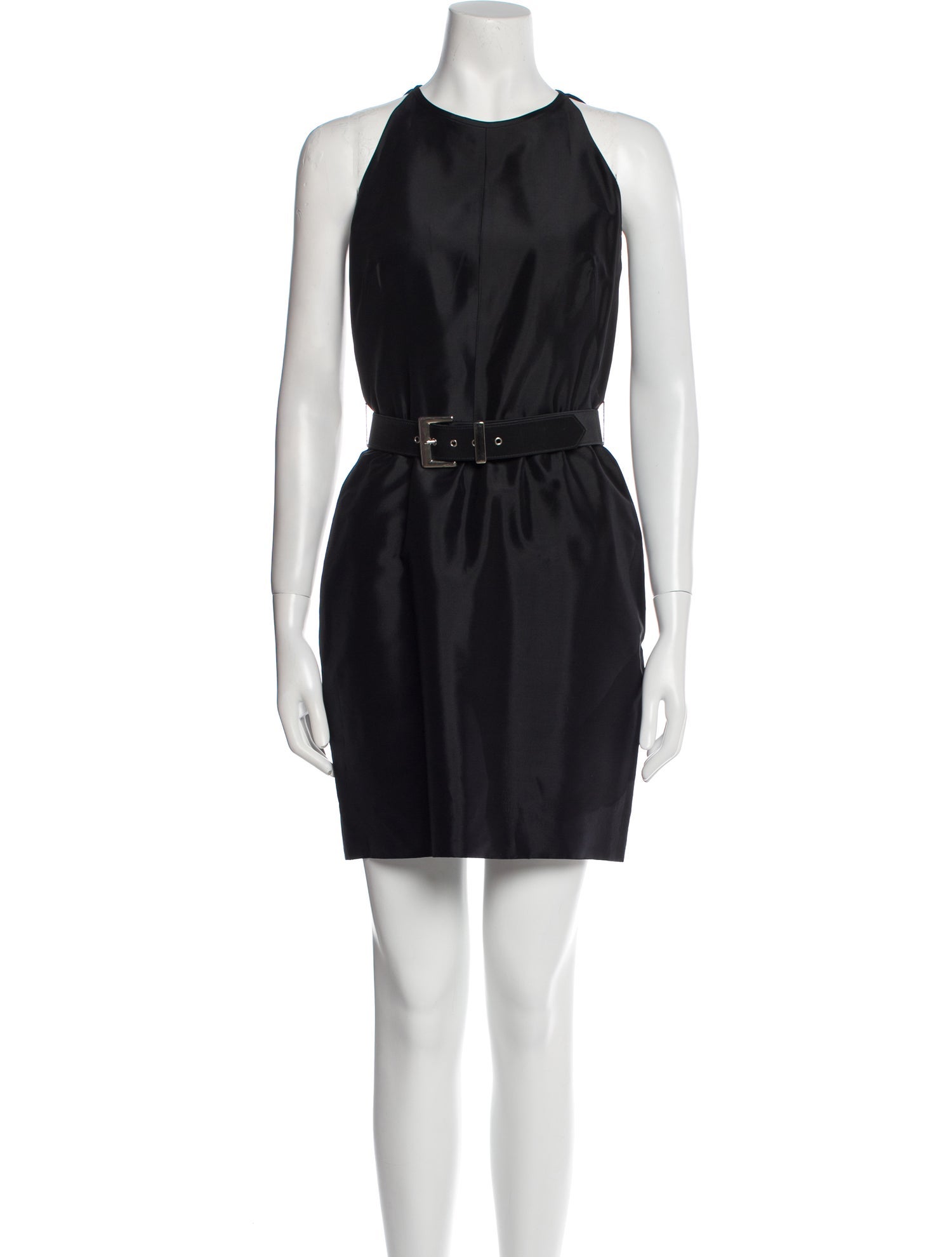 Charles Chang-Lima Crew Neck Mini Dress