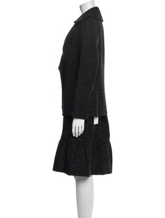 Charles Chang-Lima Wool Skirt Set