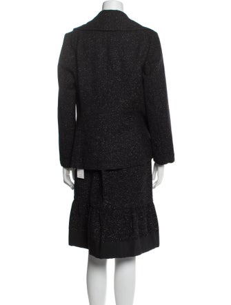 Charles Chang-Lima Wool Skirt Set