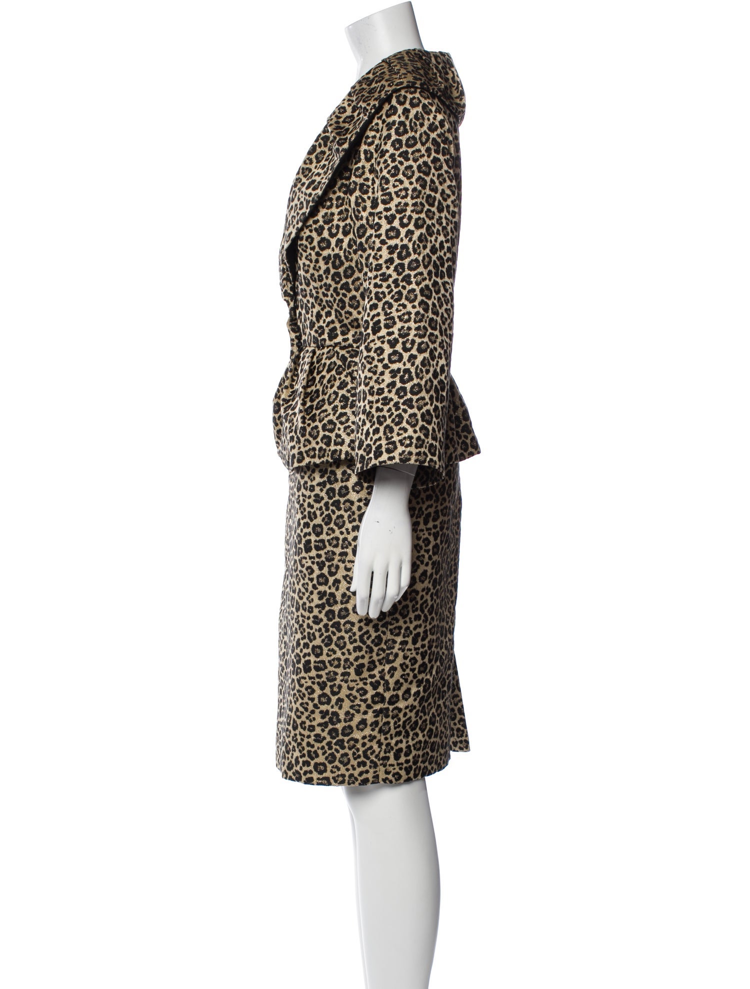 Charles Chang-Lima Animal Print Skirt Set