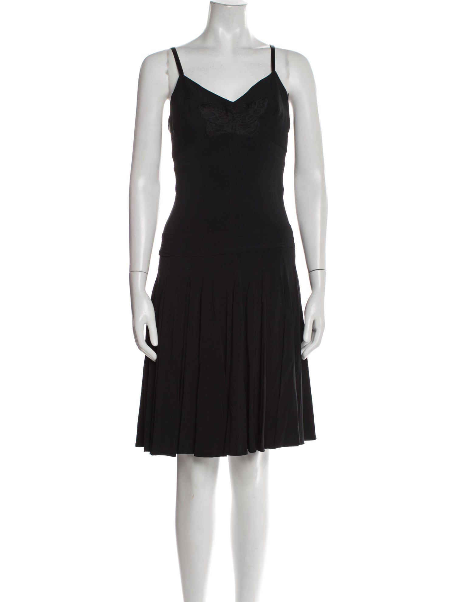 Charles Chang-Lima V-Neck Knee-Length Dress